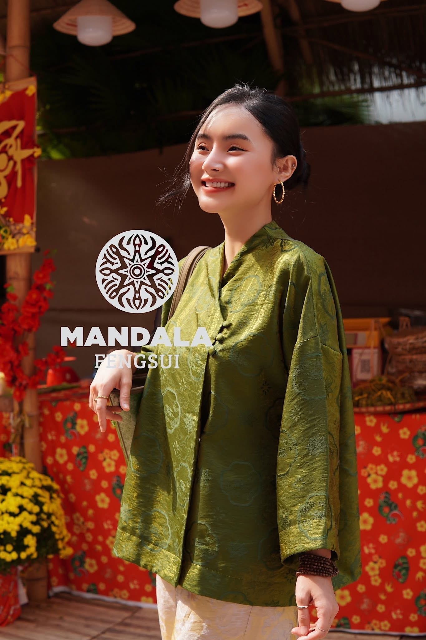 Bộ Trang Phục Hạnh Dung Xanh Mộc
