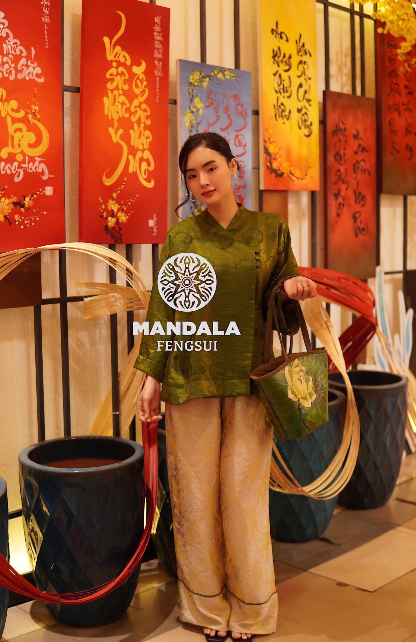 Bộ Trang Phục Hạnh Dung Xanh Mộc