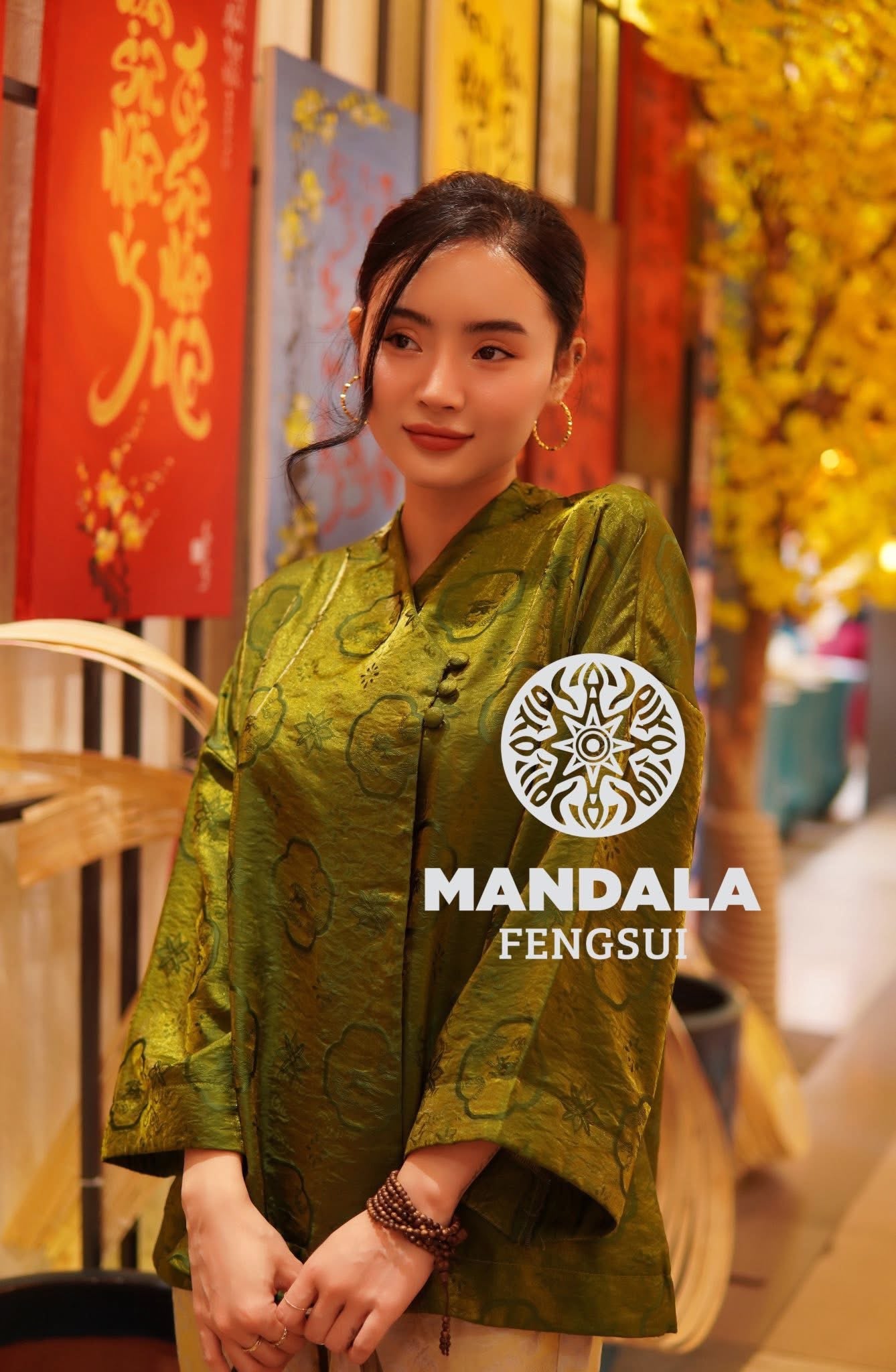 Bộ Trang Phục Hạnh Dung Xanh Mộc