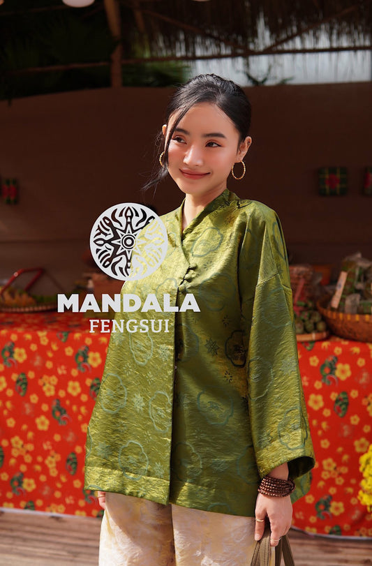 Bộ Trang Phục Hạnh Dung Xanh Mộc