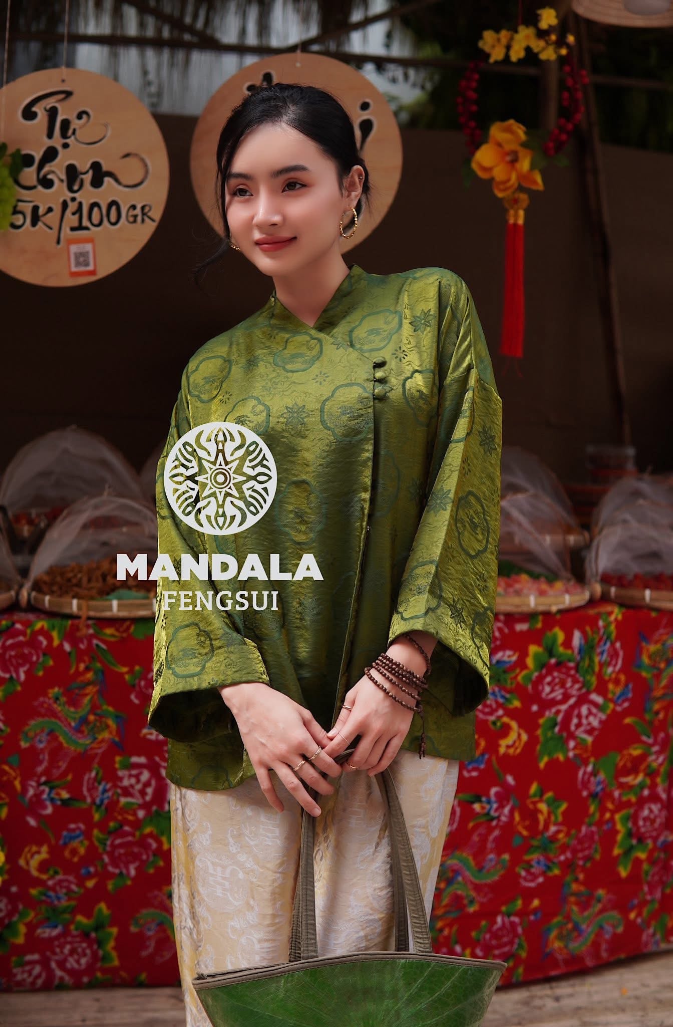 Bộ Trang Phục Hạnh Dung Xanh Mộc
